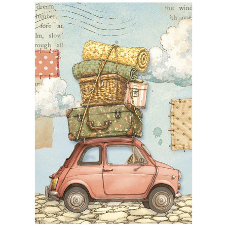 Stamperia Cozy Family A6 Mini Rice Paper Selection (8pcs) - DFSA6X14