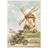 Stamperia Cozy Family A6 Mini Rice Paper Selection (8pcs) - DFSA6X14