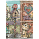 Stamperia Furry Friends 2 A6 Mini Rice Paper Selection (8pcs) by Antonis Tzanidakis - DFSA6X15