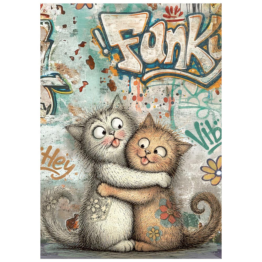 Stamperia Furry Friends 2 A6 Mini Rice Paper Selection (8pcs) by Antonis Tzanidakis - DFSA6X15
