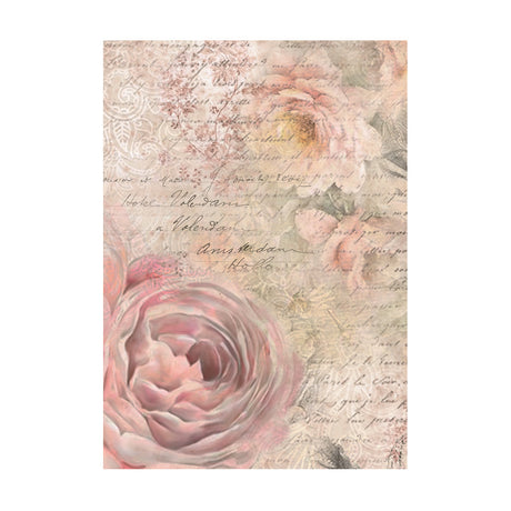 Stamperia Selection 8 Rice paper A6 backgrounds - Shabby Rose DFSAK6023