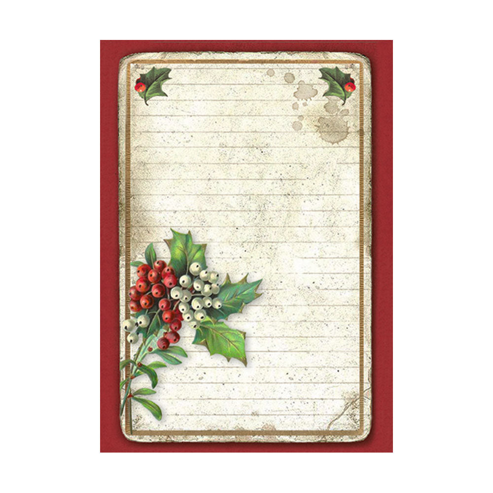 Stamperia Selection 8 Rice paper A6 backgrounds - Classic Christmas DFSAK6028