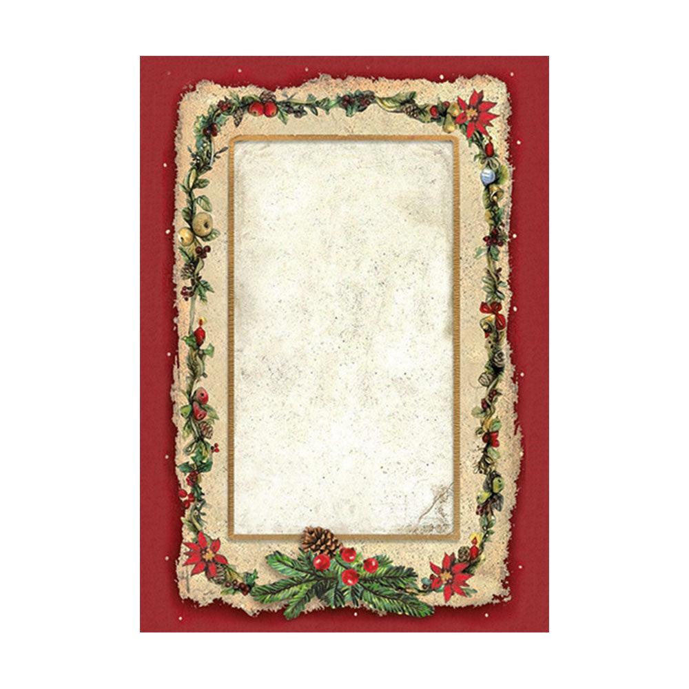 Stamperia Selection 8 Rice paper A6 backgrounds - Classic Christmas DFSAK6028