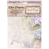 Stamperia Quiet Days A6 Rice Paper Backgrounds (DFSAK6047)