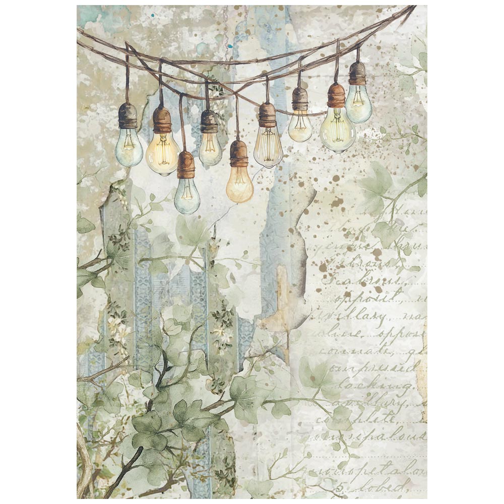 Stamperia Herbarium Silvae A6 Rice Paper Backgrounds (DFSAK6048)