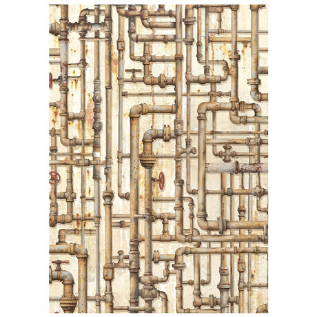 Stamperia A New Beginning A6 Rice Paper Backgrounds 8pcs (DFSAK6052)