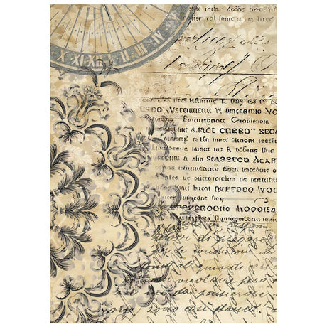 Stamperia Gardens of Time A6 Rice Paper Backgrounds (DFSAK6053)