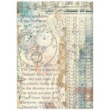 Stamperia Gardens of Time A6 Rice Paper Backgrounds (DFSAK6053)