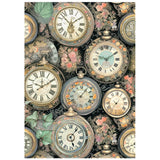 Stamperia Gardens of Time A6 Rice Paper Backgrounds (DFSAK6053)
