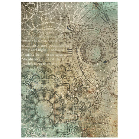 Stamperia Gardens of Time A6 Rice Paper Backgrounds (DFSAK6053)