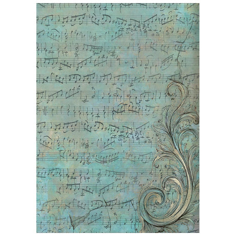 Stamperia Symphony A6 Rice Paper Backgrounds Selection (8pcs) by Sara Alcobendas (DFSAK6055)