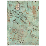 Stamperia Symphony A6 Rice Paper Backgrounds Selection (8pcs) by Sara Alcobendas (DFSAK6055)