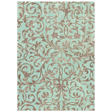 Stamperia Winter Magic A6 Rice Paper Backgrounds Selection, 8 Pieces - DFSAK6056