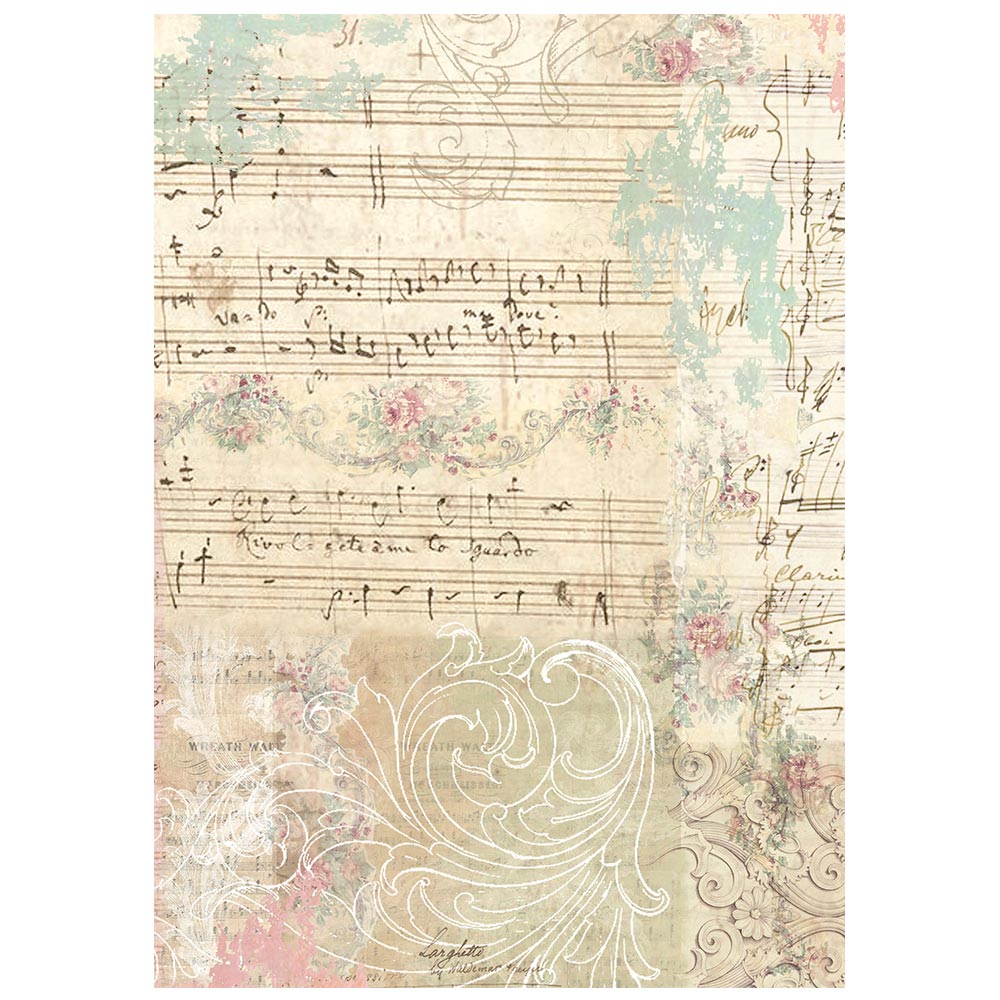 Stamperia Winter Magic A6 Rice Paper Backgrounds Selection, 8 Pieces - DFSAK6056