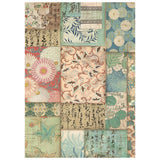 Stamperia Oriental Garden A6 Rice Paper Backgrounds Selection (8pcs) (DFSAK6057)