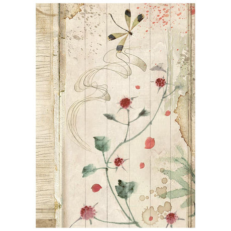Stamperia Oriental Garden A6 Rice Paper Backgrounds Selection (8pcs) (DFSAK6057)