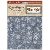 Stamperia Silent Night A6 Rice Paper Backgrounds Selection, 8 Pieces - DFSAK6058