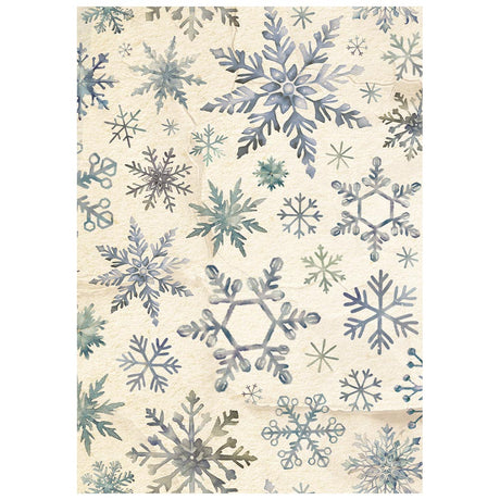 Stamperia Silent Night A6 Rice Paper Backgrounds Selection, 8 Pieces - DFSAK6058