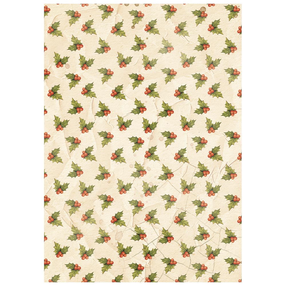 Stamperia Silent Night A6 Rice Paper Backgrounds Selection, 8 Pieces - DFSAK6058