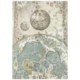 Stamperia Cosmos A6 Rice Paper Backgrounds Selection (8pcs) by Cristina Radovan - DFSAK6060