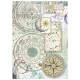 Stamperia Cosmos A6 Rice Paper Backgrounds Selection (8pcs) by Cristina Radovan - DFSAK6060