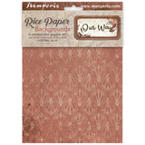 Stamperia Our Way A6 Rice Paper Backgrounds Selection (8pcs) - DFSAK6061