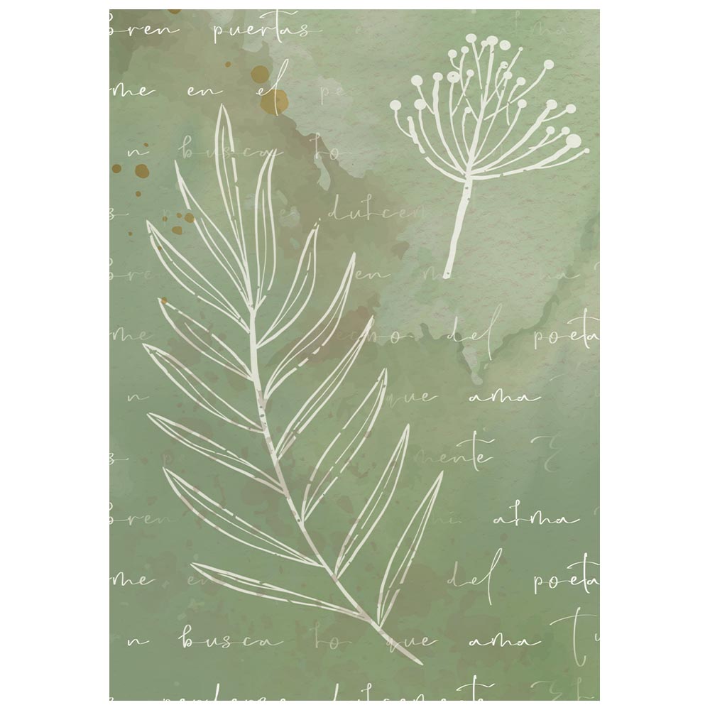 Stamperia Flowers and Poems A6 Rice Paper Backgrounds Selection (8pcs) - DFSAK6062