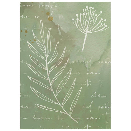 Stamperia Flowers and Poems A6 Rice Paper Backgrounds Selection (8pcs) - DFSAK6062