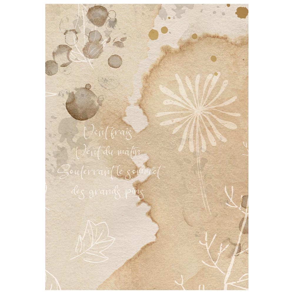 Stamperia Flowers and Poems A6 Rice Paper Backgrounds Selection (8pcs) - DFSAK6062