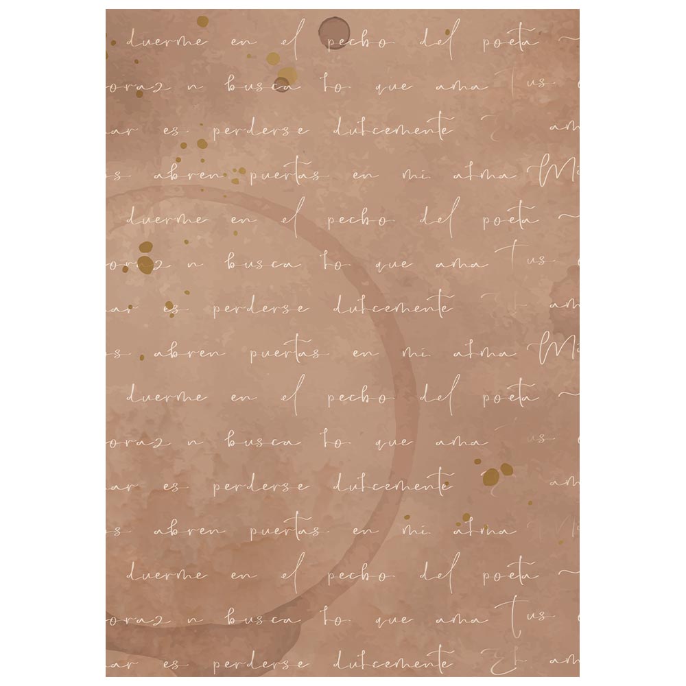 Stamperia Flowers and Poems A6 Rice Paper Backgrounds Selection (8pcs) - DFSAK6062