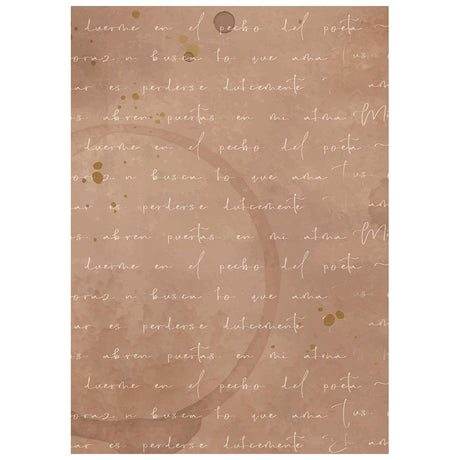 Stamperia Flowers and Poems A6 Rice Paper Backgrounds Selection (8pcs) - DFSAK6062