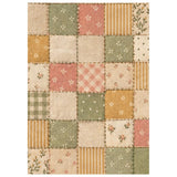 Stamperia Cozy Family A6 Rice Paper Backgrounds Selection (8pcs) - DFSAK6063