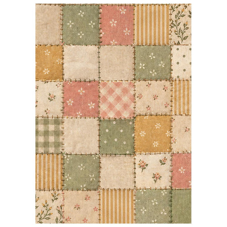 Stamperia Cozy Family A6 Rice Paper Backgrounds Selection (8pcs) - DFSAK6063