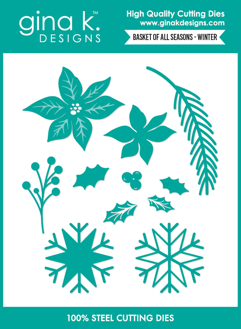 Gina K Designs DIE- Basket of All Seasons- Winter