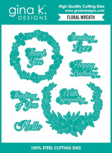 Gina K Designs Bundle - Floral Wreath Stamp & Die