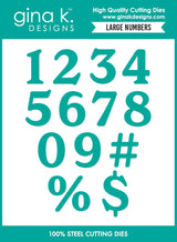 Gina K Design DIE – Large Numbers