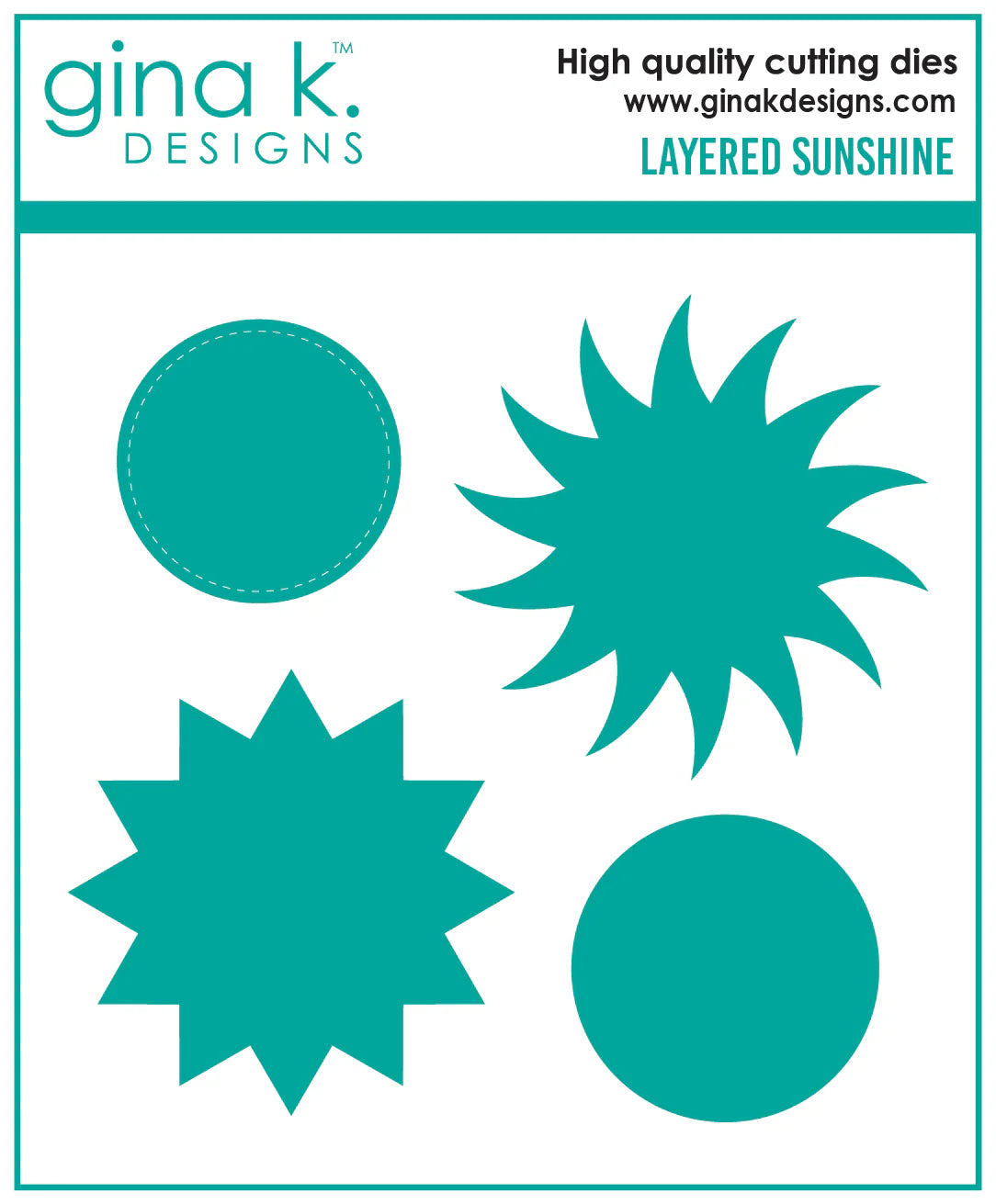 Gina K Designs DIE- Layered Sunshine