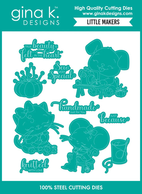 Gina K Designs Bundle - Little Makers Stamp & Die