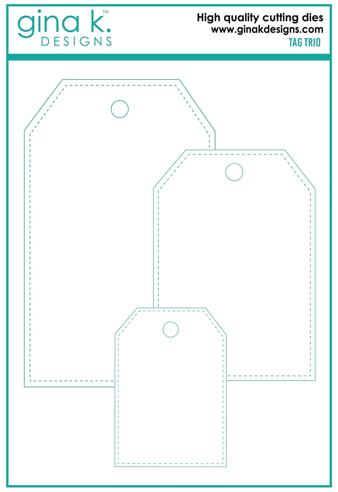 Gina K Design DIE – Tag Trio