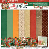 49 & Market Jolly Jingles 12x12 Solids Collection Pack - DJJ-38057