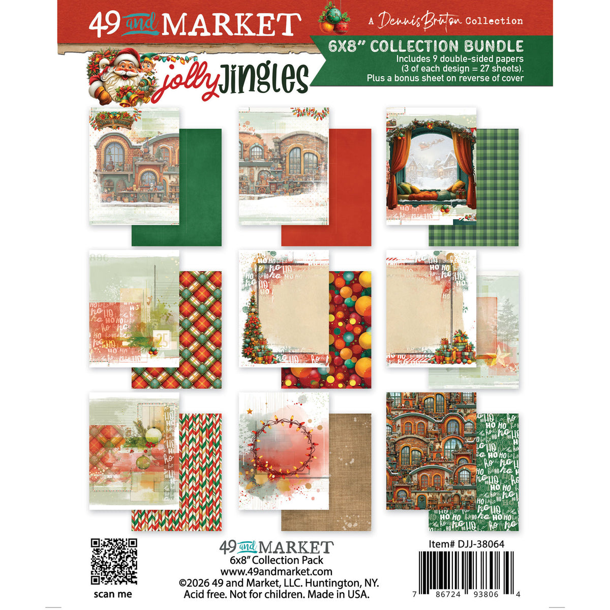 49 & Market Jolly Jingles 6x8 Collection Pack - DJJ-38064