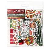 49 & Market Jolly Jingles Chipboard Set - DJJ-38231