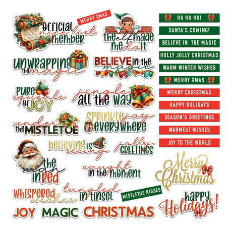 49 & Market Jolly Jingles Chipboard Set - DJJ-38231