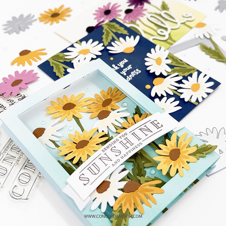 Concord & 9th Daisy Delight Stamp Set (4 x 4) & Die Bundle