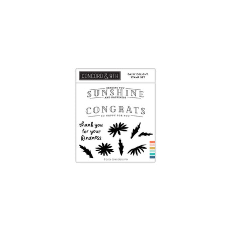 Concord & 9th Daisy Delight Stamp Set (4 x 4) & Die Bundle