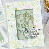 Pinkfresh Studio Wildflower Notes Stencil - 330526