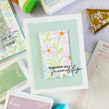 Pinkfresh Studio Wildflower Notes Stencil - 330526