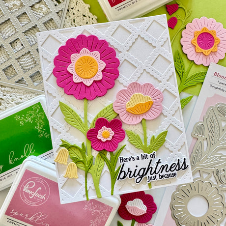 Pinkfresh Studio Bloomsmith Florals Stencil & Die Bundle