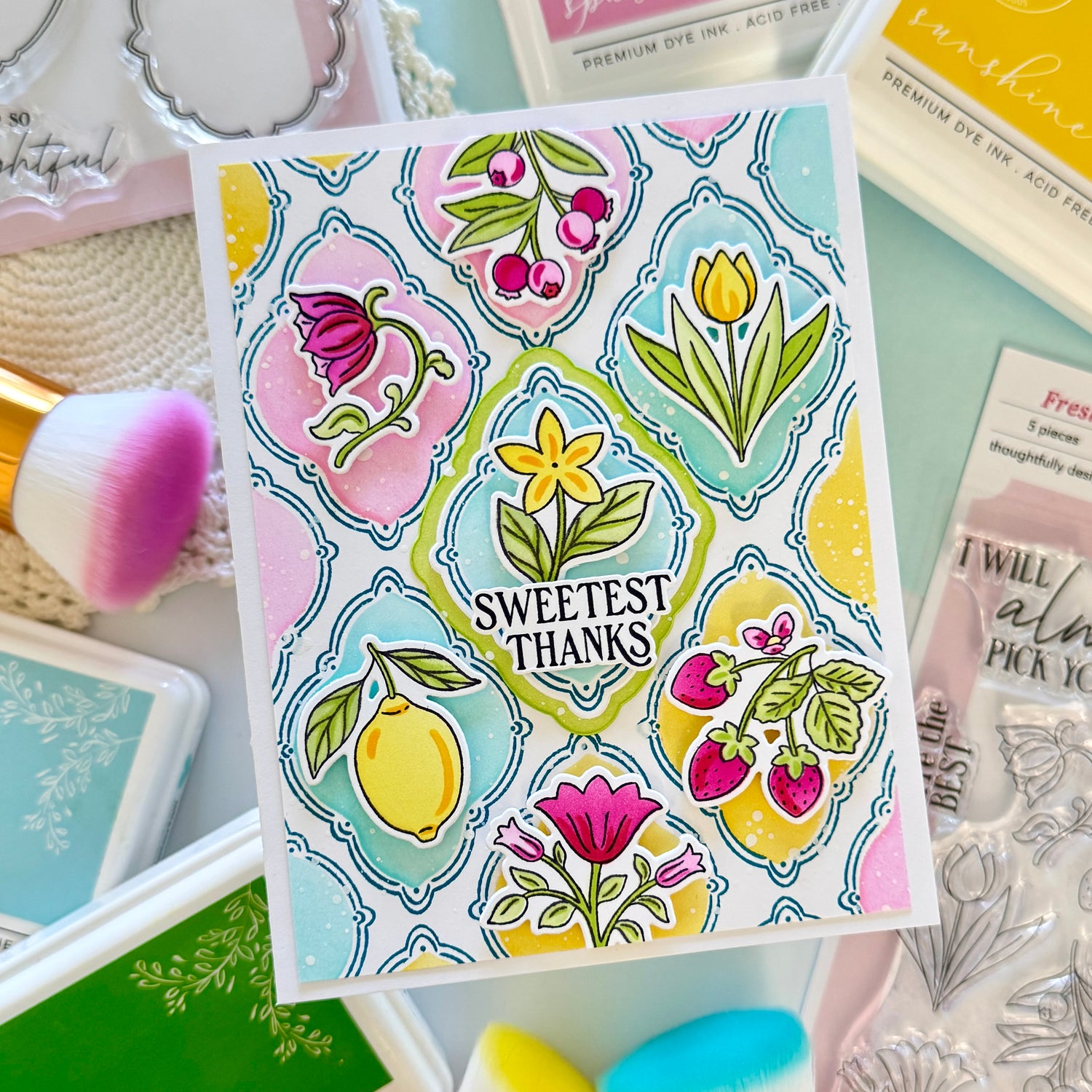 Pinkfresh Studio Cottage Frames Stamp/die/stencil Bundle