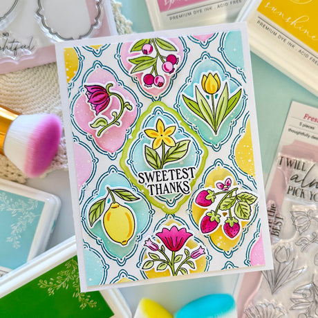 Pinkfresh Studio Cottage Frames Stamp/die/stencil Bundle